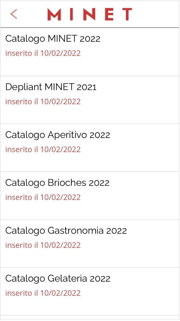 MINET screenshot